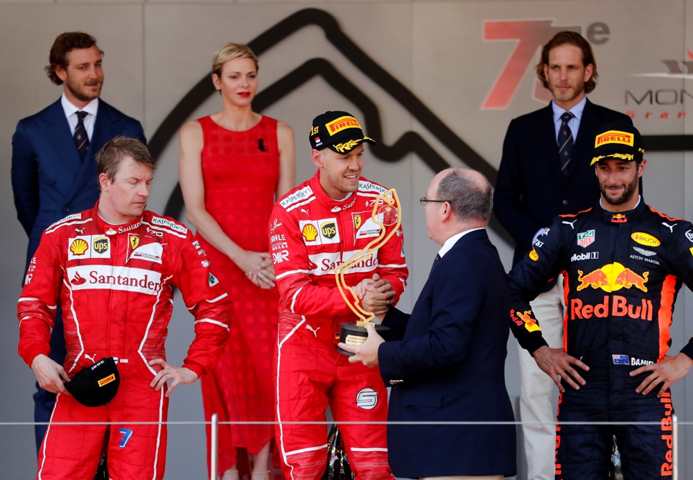 Vettel Rebut Podium Pertama di Monako
