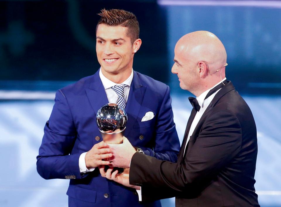 Cristiano Ronaldo Menjadi Pemain Dunia Terbaik 2017