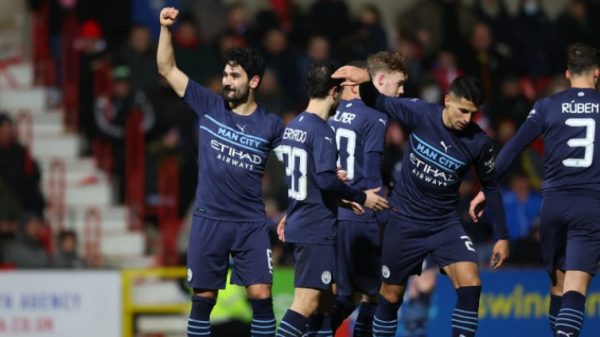Menggasak Swindon Town, Manchester City Melaju Kebabak Empat Piala FA