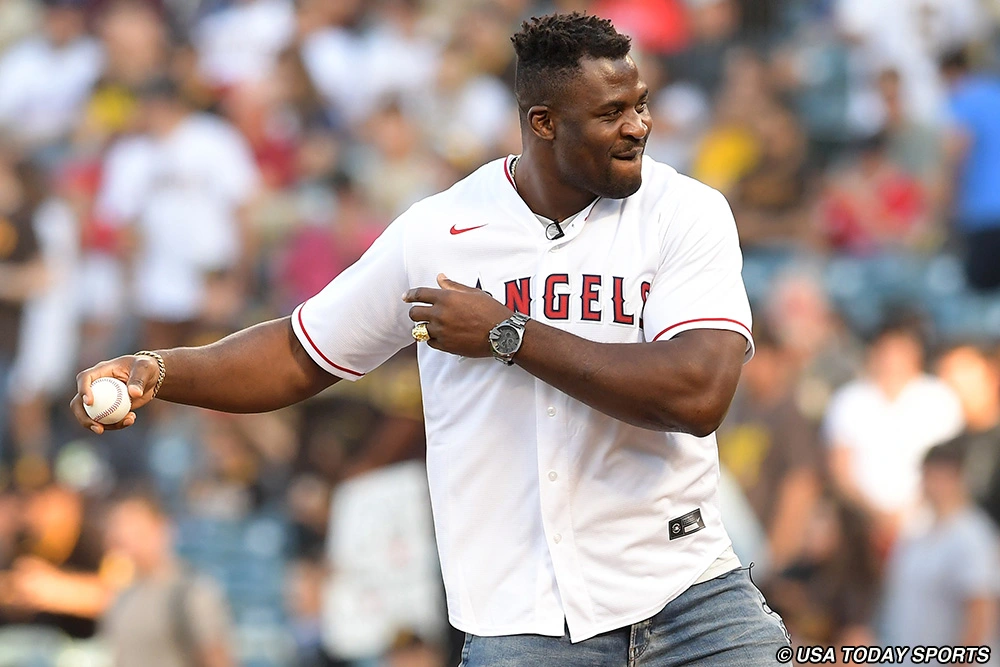 Francis Ngannou first pitch